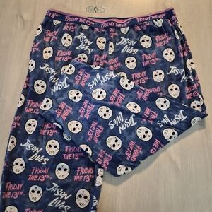 Girls' Navy Jason Lives Friday the 13th Pajama Set